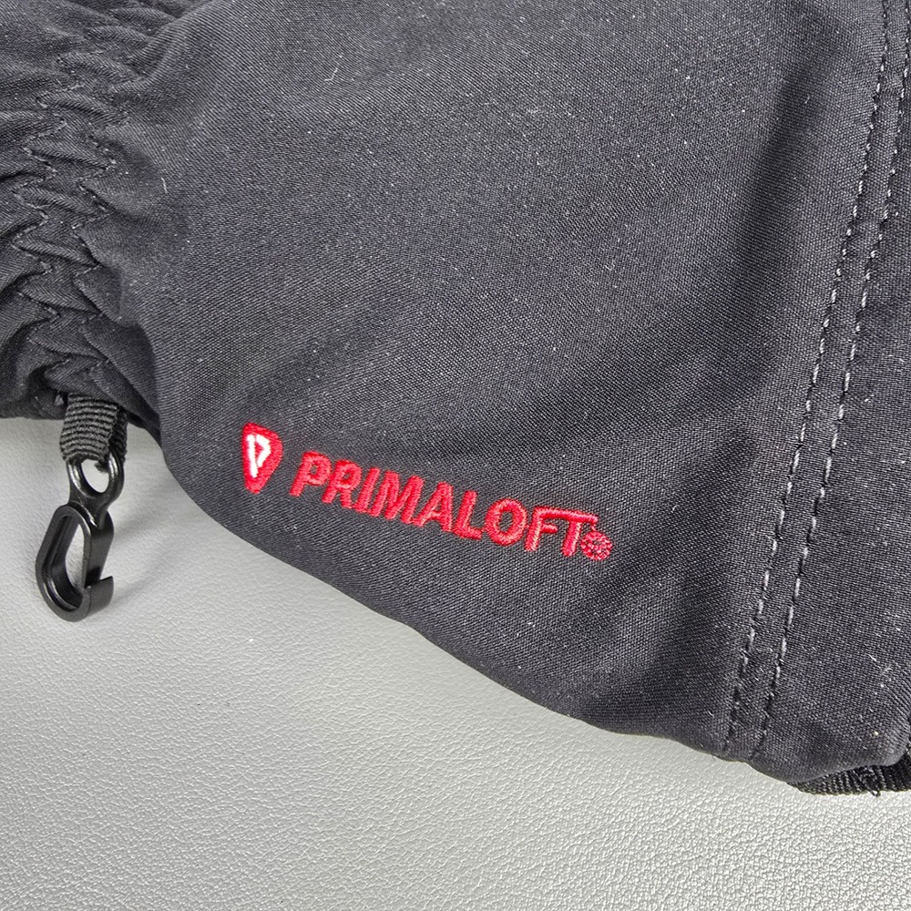 Marmot Primaloft Insulated Mittens Black Leather Palm Winter Snow Gloves Women S - Picture 12 of 15